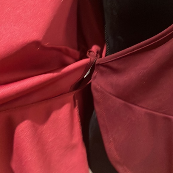 Puff Sleeve Wrap Belted Peplum Top - Picture 4 of 6